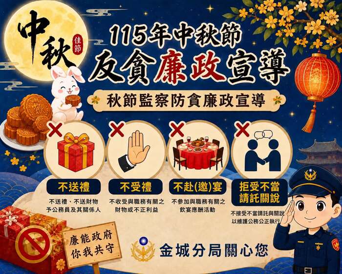 115中秋節廉政宣導